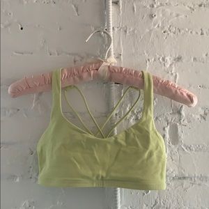 Lululemon Energy Bra. Size 2. Bright green/yellow.